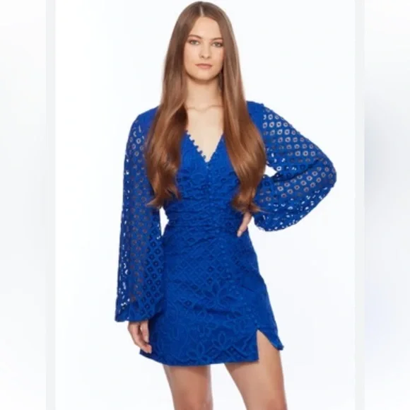 Bardot | Dresses | Bardot Lily Cobalt Blue Lace Mini Dress Button Sexy Romantic Silky Lining | Poshmark Bardot | Dresses | Bardot Lily Cobalt Blue Lace Mini Dress Button Sexy Romantic Silky Lining | Poshmark